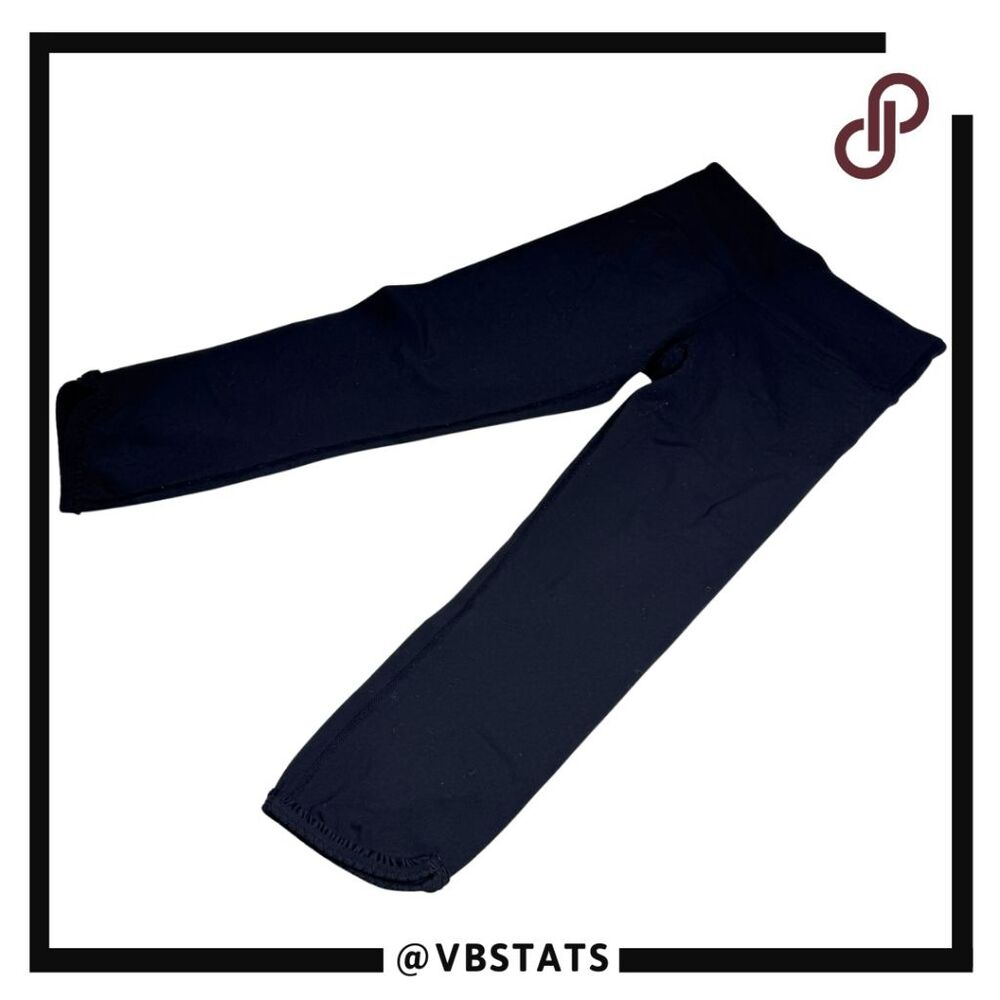 Lululemon Women's Stretch Pull-On Athletic Cropped Leggings Solid Black Size 4